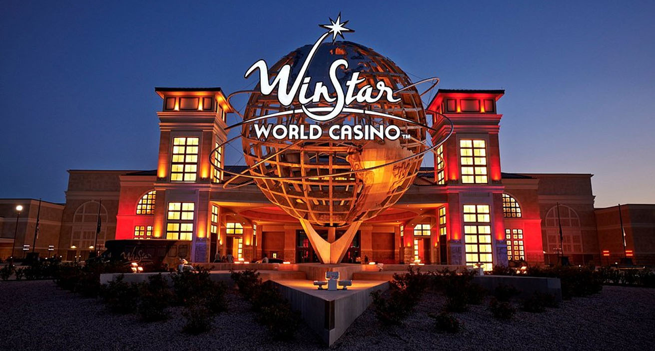 plan-trip-winstar-img Photo of the front of the Winstar World Casino in Oklahoma.